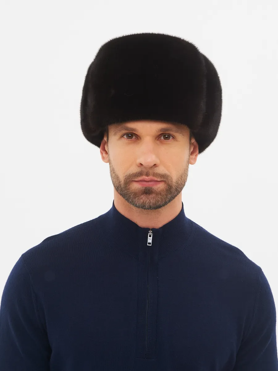 Шапка зимняя норковая обманка