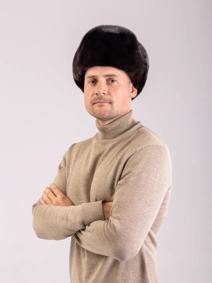 Шапка зимняя норковая обманка