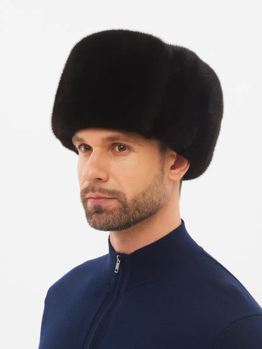 Шапка зимняя норковая обманка