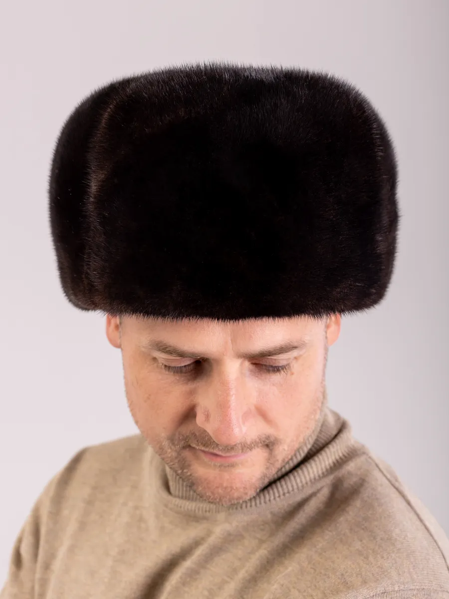 Шапка зимняя норковая обманка