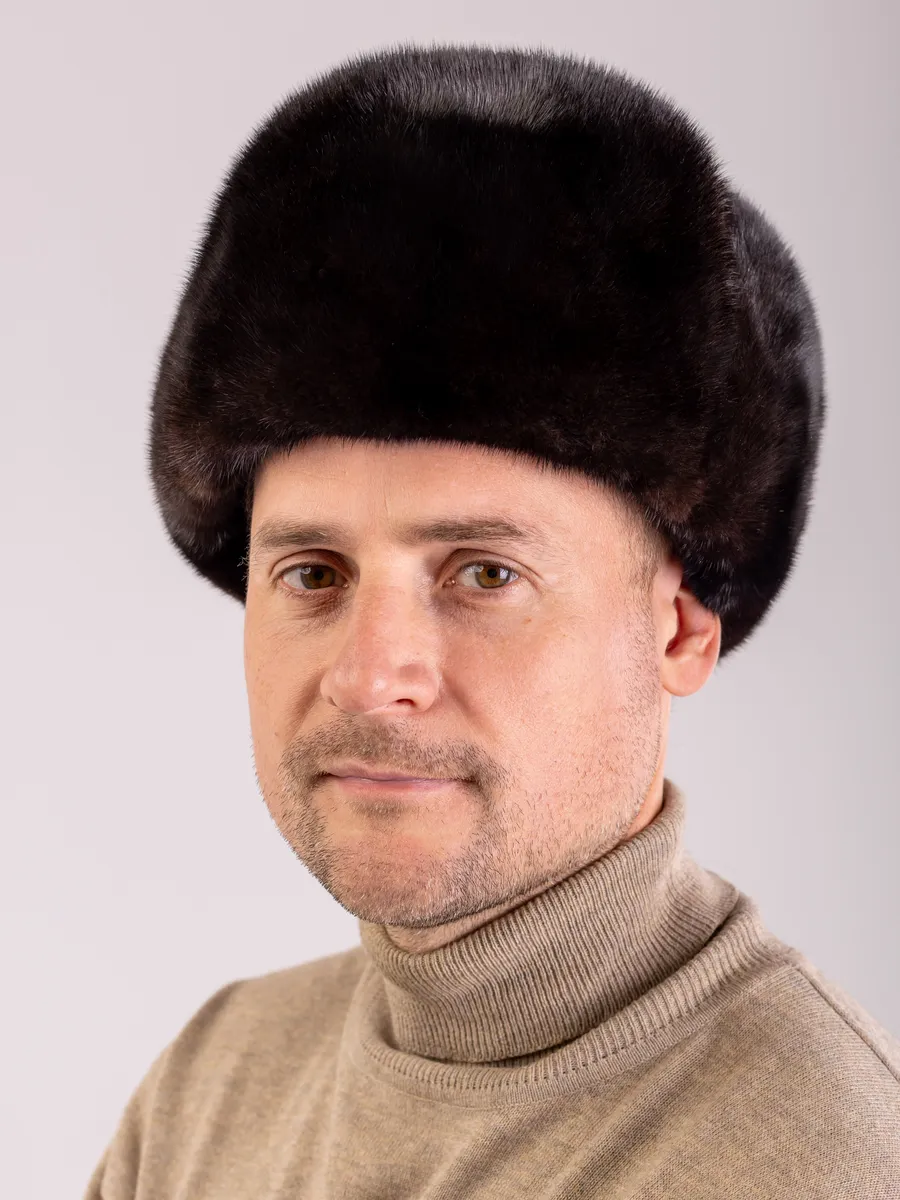 Шапка зимняя норковая обманка