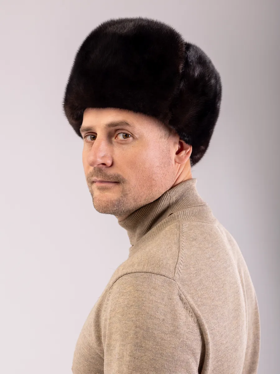 Шапка зимняя норковая обманка