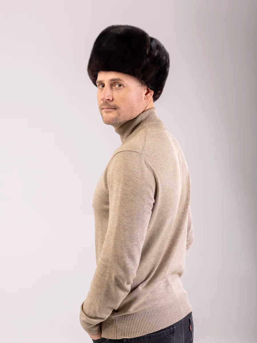Шапка зимняя норковая обманка