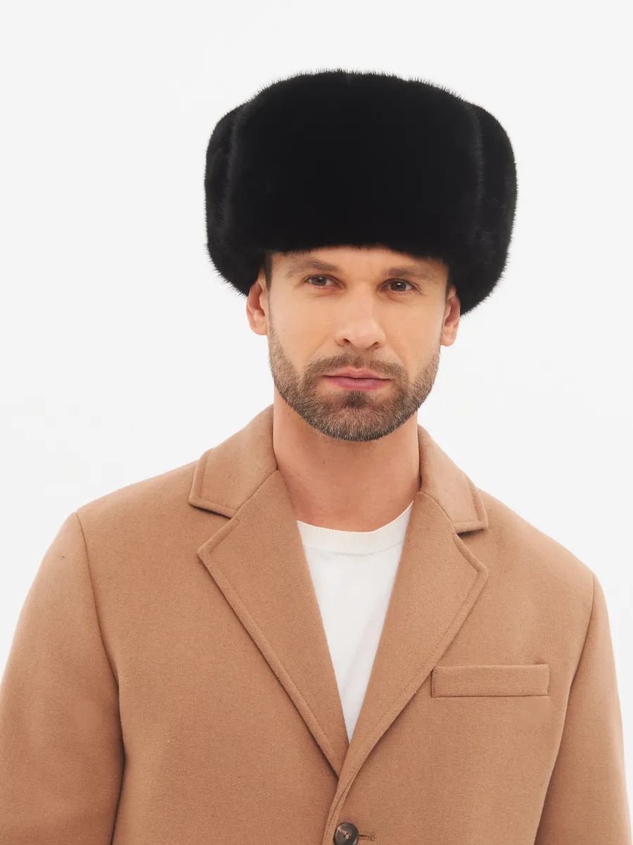 Шапка ушанка классическая норковая