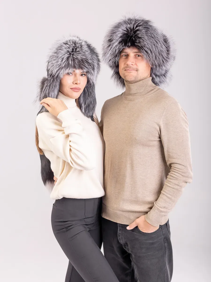 Шапка ушанка кожаная малахай