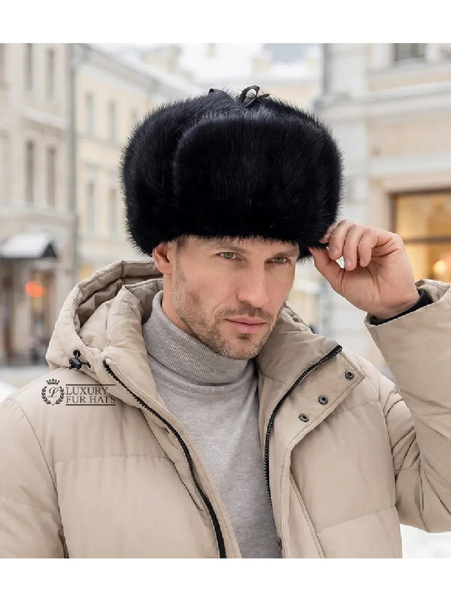 Шапка ушанка классическая ондатра