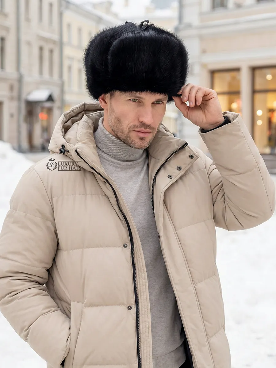 Шапка ушанка классическая ондатра