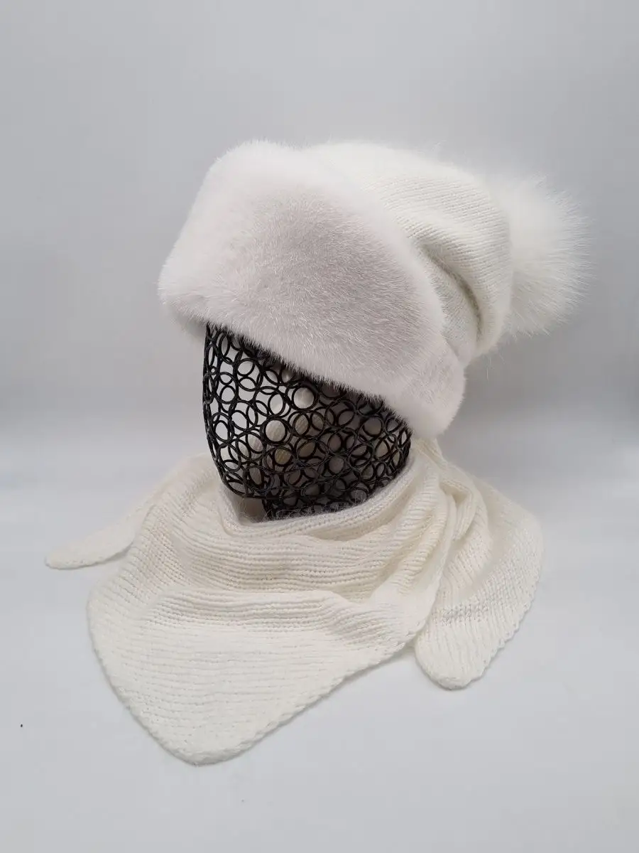 Косынка на голову из ангоры