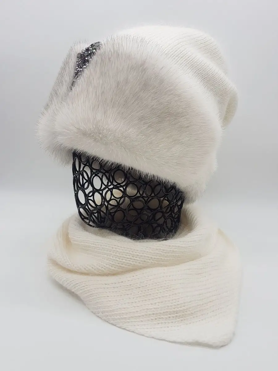 Косынка на голову из ангоры