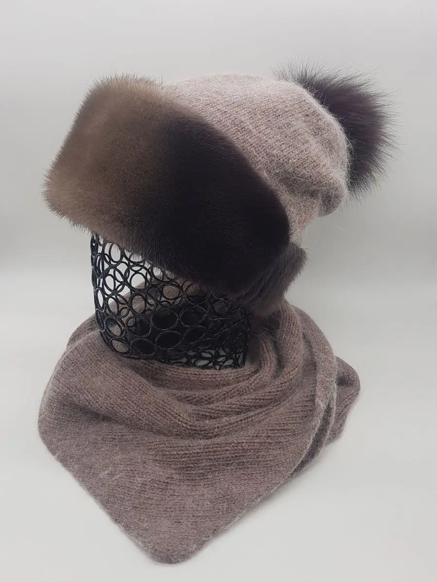 Косынка на голову из ангоры