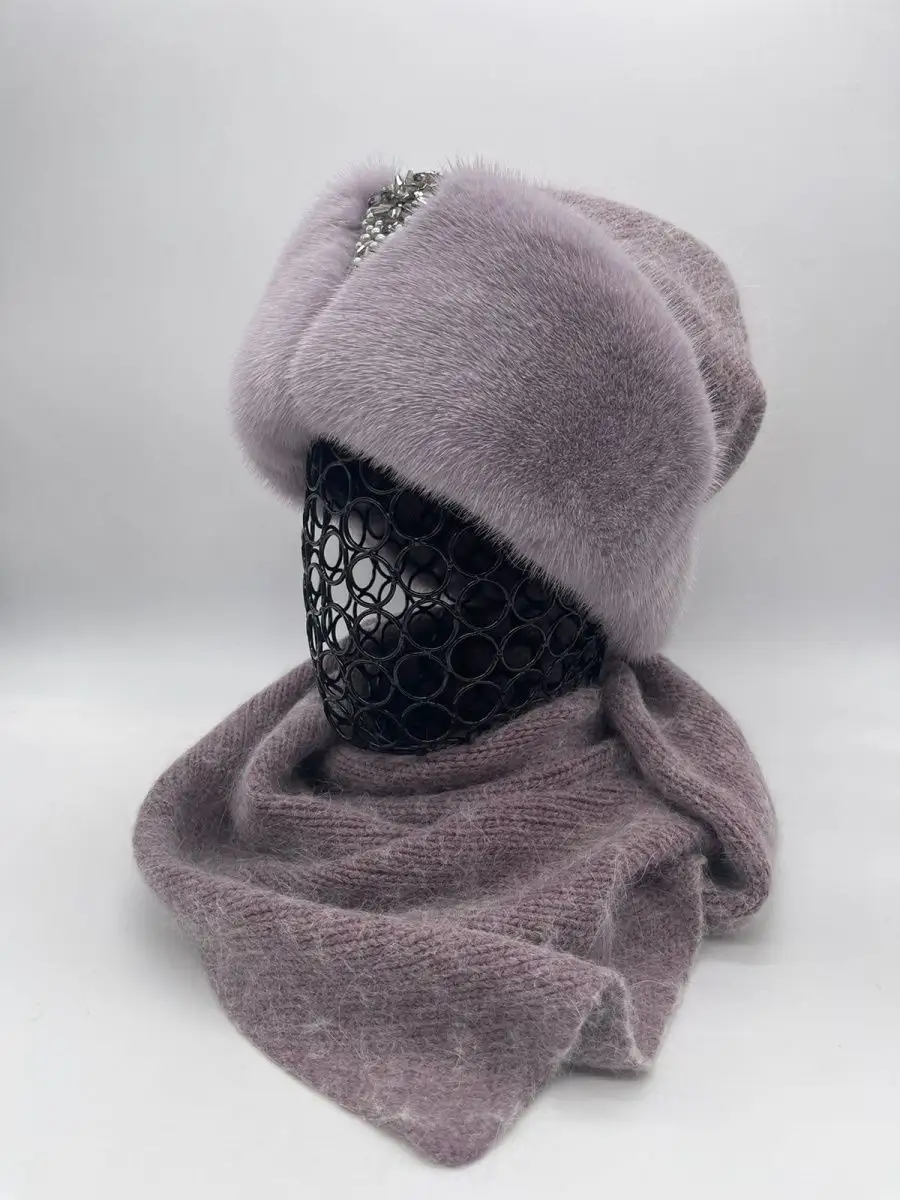 Косынка на голову из ангоры