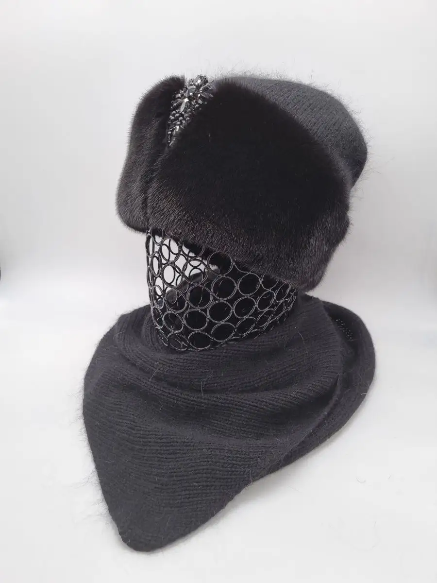 Косынка на голову из ангоры